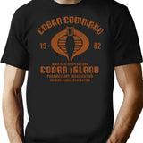Cobra Island Dks T-Shirt for Men & Women, T-Shirts Graphic Tee - Black