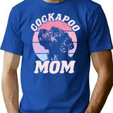 Cockapoo Mom Dog Funny Mother'S Day Retro Vintage T-Shirt for Men & Women, T-Shirts Graphic Tee - Blue