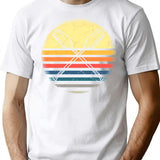 College Crew Rowing Gifts For Rower T-Shirt for Men & Women, T-Shirts Graphic Tee - White