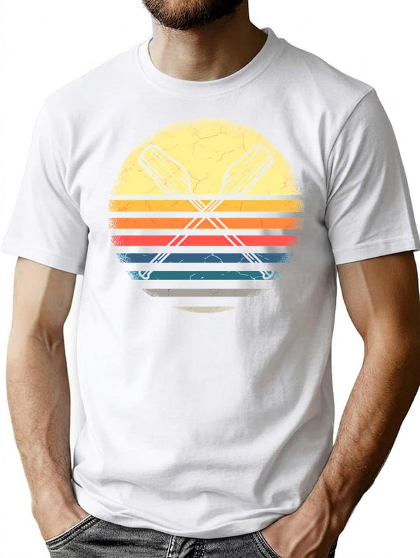College Crew Rowing Gifts For Rower T-Shirt for Men & Women, T-Shirts Graphic Tee - White