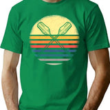 College Crew Rowing Gifts For Rower T-Shirt for Men & Women, T-Shirts Graphic Tee - Green