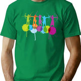 Color Splash Sport Archery T-Shirt for Men & Women, T-Shirts Graphic Tee - Green