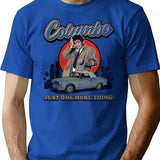 Columbo Detective Vintage Worn Out T-Shirt for Men & Women, T-Shirts Graphic Tee - Blue