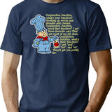 Conjunction Junction Conductor Lyrics T-Shirt for Men & Women, T-Shirts Graphic Tee - Navy