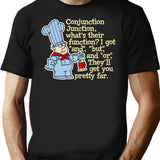 Conjunction Junction Conductor T-Shirt for Men & Women, T-Shirts Graphic Tee - Black