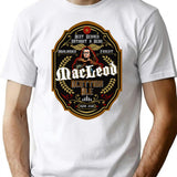 Connor Macleod Scottish Ale Label T-Shirt for Men & Women, T-Shirts Graphic Tee - White