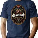 Connor Macleod Scottish Ale Label T-Shirt for Men & Women, T-Shirts Graphic Tee - Navy