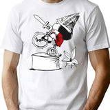 Conqueror T-Shirt for Men & Women, T-Shirts Graphic Tee - White