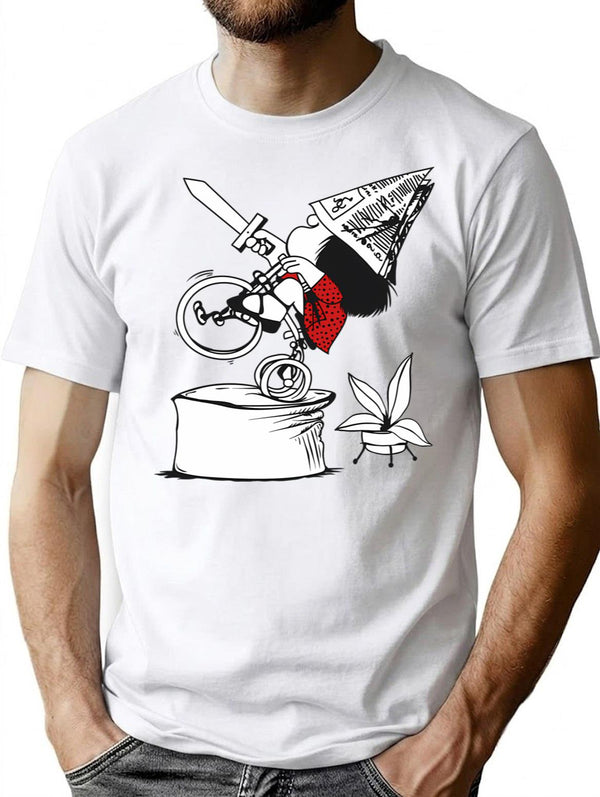 Conqueror T-Shirt for Men & Women, T-Shirts Graphic Tee - White