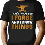Cool Blacksmithing Vintage Blacksmith Motivational T-Shirt for Men & Women, T-Shirts Graphic Tee - Black