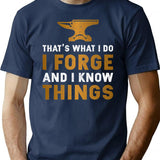 Cool Blacksmithing Vintage Blacksmith Motivational T-Shirt for Men & Women, T-Shirts Graphic Tee - Navy