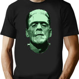 Cool Monster Face Halloween Costumes T-Shirt for Men & Women, T-Shirts Graphic Tee - Black