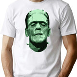 Cool Monster Face Halloween Costumes T-Shirt for Men & Women, T-Shirts Graphic Tee - White