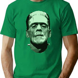 Cool Monster Face Halloween Costumes T-Shirt for Men & Women, T-Shirts Graphic Tee - Green
