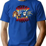 Cool Sharks T-Shirt for Men & Women, T-Shirts Graphic Tee - Blue
