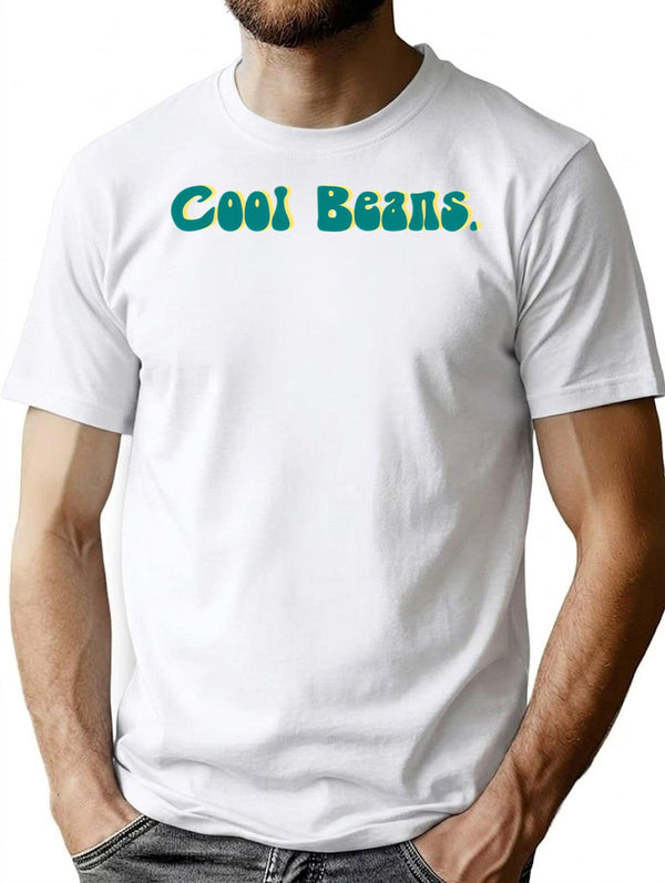 Coolbeans Vintage Retro Design T-Shirt for Men & Women, T-Shirts Graphic Tee - White
