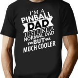 Cooler Pinball Dad Funny Pinball T-Shirt for Men & Women, T-Shirts Graphic Tee - Black