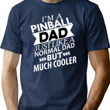 Cooler Pinball Dad Funny Pinball T-Shirt for Men & Women, T-Shirts Graphic Tee - Navy