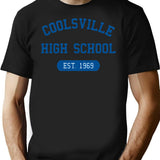 Coolsville High Vintage Style T-Shirt for Men & Women, T-Shirts Graphic Tee - Black