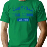 Coolsville High Vintage Style T-Shirt for Men & Women, T-Shirts Graphic Tee - Green