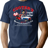 Cooter'S Towing Worn Hazzard County Dks T-Shirt for Men & Women, T-Shirts Graphic Tee - Navy
