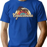 Copacabana Beach Trip T-Shirt for Men & Women, T-Shirts Graphic Tee - Blue