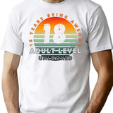 Copy Of 18 Birthday T-Shirt for Men & Women, T-Shirts Graphic Tee - White