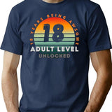 Copy Of 18 Birthday T-Shirt for Men & Women, T-Shirts Graphic Tee - Navy