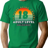 Copy Of 18 Birthday T-Shirt for Men & Women, T-Shirts Graphic Tee - Green