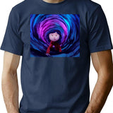 Coraline T-Shirt for Men & Women, T-Shirts Graphic Tee - Navy