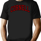 Cornell T-Shirt for Men & Women, T-Shirts Graphic Tee - Black