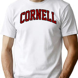 Cornell T-Shirt for Men & Women, T-Shirts Graphic Tee - White