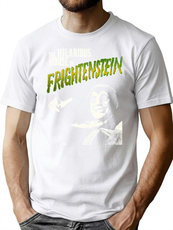 Count Frightenstein T-Shirt for Men & Women, T-Shirts Graphic Tee - White