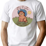 Cowboy Garf T-Shirt for Men & Women, T-Shirts Graphic Tee - White