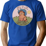 Cowboy Garf T-Shirt for Men & Women, T-Shirts Graphic Tee - Blue