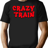 Crazy Train Psycho Design T-Shirt for Men & Women, T-Shirts Graphic Tee - Black