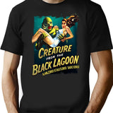 Creature Black Lagoon T-Shirt for Men & Women, T-Shirts Graphic Tee - Black