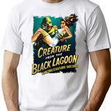 Creature Black Lagoon T-Shirt for Men & Women, T-Shirts Graphic Tee - White