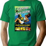 Creature From The Black Lagoon Remastered (1954) T-Shirt for Men & Women, T-Shirts Graphic Tee - Green