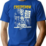 Creepshow Skull T-Shirt for Men & Women, T-Shirts Graphic Tee - Blue