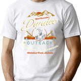 Crocodile Dundee Outback Survival School T-Shirt for Men & Women, T-Shirts Graphic Tee - White