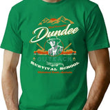 Crocodile Dundee Outback Survival School T-Shirt for Men & Women, T-Shirts Graphic Tee - Green
