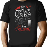 Crow Bird Scary T-Shirt for Men & Women, T-Shirts Graphic Tee - Black