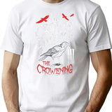 Crow Bird Scary T-Shirt for Men & Women, T-Shirts Graphic Tee - White