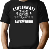 Ctc Lightning Tiger - White Print T-Shirt for Men & Women, T-Shirts Graphic Tee - Black