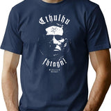 Cthulhu Fhtagn - Eldritch Dreamer - Lovecraftian Mythos Wear T-Shirt for Men & Women, T-Shirts Graphic Tee - Navy