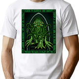 Cthulhu Icon - Azhmodai 2020 T-Shirt for Men & Women, T-Shirts Graphic Tee - White