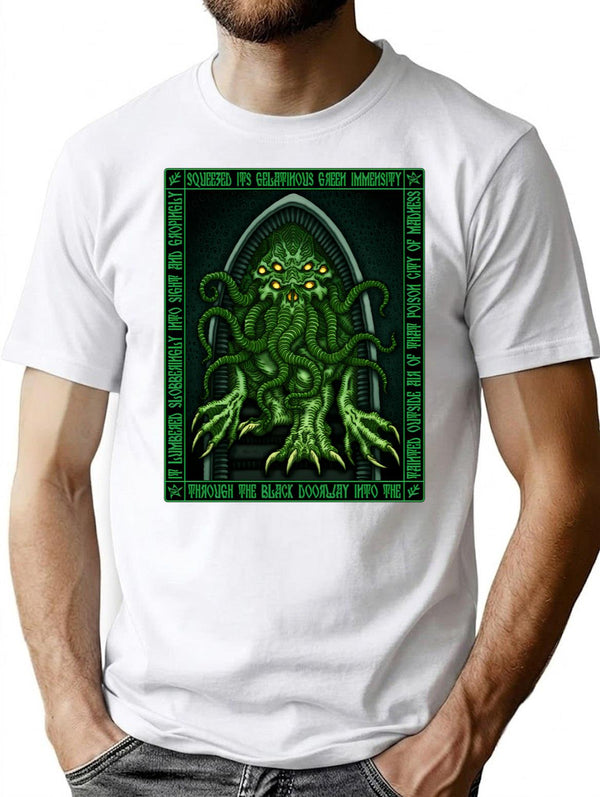 Cthulhu Icon - Azhmodai 2020 T-Shirt for Men & Women, T-Shirts Graphic Tee - White