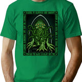 Cthulhu Icon - Azhmodai 2020 T-Shirt for Men & Women, T-Shirts Graphic Tee - Green