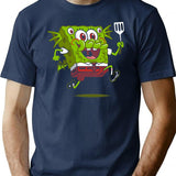 Cthulhu Pants - Funny Lovecraft Cartoon Horror T-Shirt for Men & Women, T-Shirts Graphic Tee - Navy
